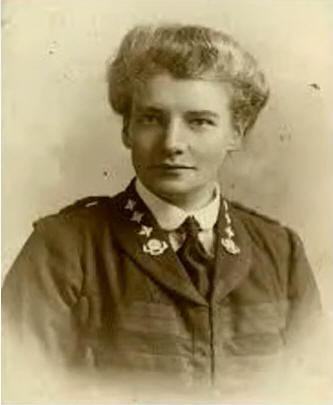 Ella Webb in St. John Ambulance uniform